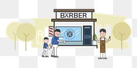 Barber shop png illustration, transparent background