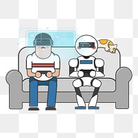 VR technology png illustration, transparent background