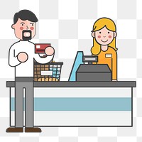 supermarket png illustration, transparent background