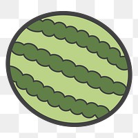 PNG fruit icon illustration sticker, transparent background