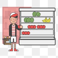 supermarket png illustration, transparent background