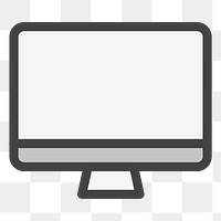 PNG computer illustration sticker, transparent background