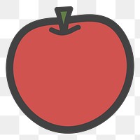 PNG fruit icon illustration sticker, transparent background
