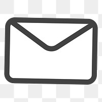 PNG mail icon illustration sticker, transparent background