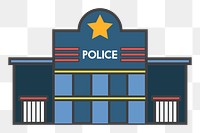 Police station png illustration, transparent background