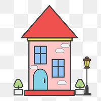 House png illustration, transparent background