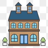 House png illustration, transparent background