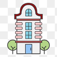 Apartment png illustration, transparent background