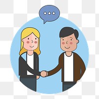 Business people png illustration, transparent background
