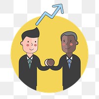 Business growth png illustration, transparent background