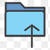 Folder png icon, transparent background