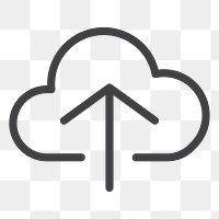 PNG cloud storage icon transparent background