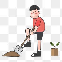 Planting png illustration, transparent background