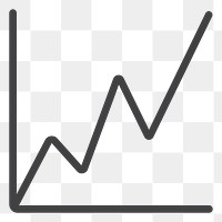 PNG growth graph transparent background