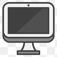 PNG computer icon sticker, transparent background