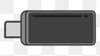 PNG USB illustration sticker, transparent background