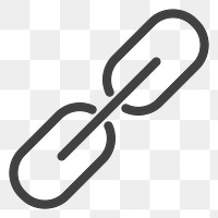 PNG link icon illustration sticker, transparent background