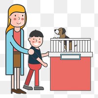 Pet shop png illustration, transparent background