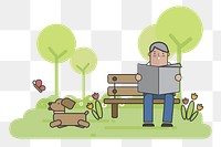 Park png illustration, transparent background