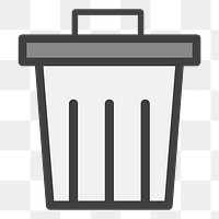 PNG Bin icon illustration sticker, transparent background