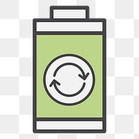 PNG Reuse Energy environmental illustration sticker, transparent background