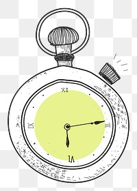 Pocket watch png illustration, transparent background