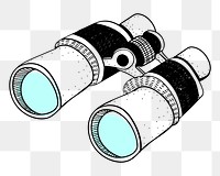 Binoculars png illustration, transparent background