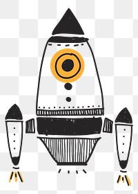 Rocket png illustration, transparent background