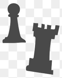 Chess game png illustration, transparent background