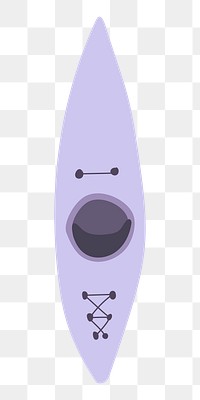 Kayaking png illustration, transparent background