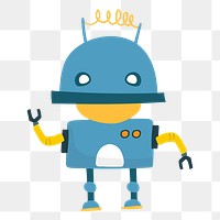 Robot png illustration, transparent background