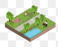 Town png illustration, transparent background