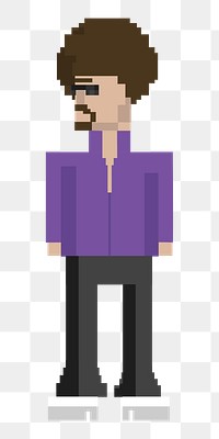  Png pixel disco guy occupation illustration, transparent background