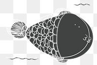 Fish png illustration, transparent background