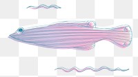 Pink fish png illustration, transparent background