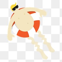 Summer png illustration, transparent background