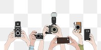 Photographing png illustration, transparent background