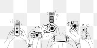 Photographing png illustration, transparent background