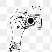 Photographing png illustration, transparent background