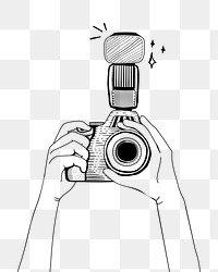 Photographing png illustration, transparent background