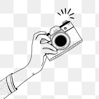 Photographing png illustration, transparent background