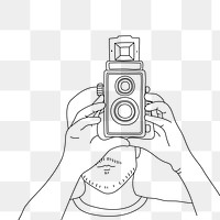 Photographing png illustration, transparent background