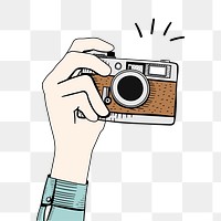 Photographing png illustration, transparent background