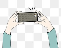 Photographing png illustration, transparent background