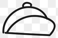  Png travel cap doodle design element, transparent background