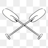 Png  paddle illustration element, transparent background