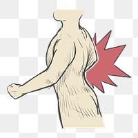 Png  Stab in the back illustration element, transparent background