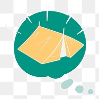 Png tent illustration element, transparent background