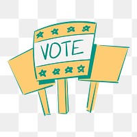 Png  election concept illustration element, transparent background