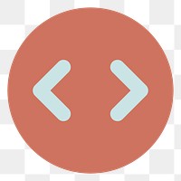 PNG computer code icon illustration sticker, transparent background